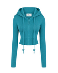Star Tealish Smooth Knit Jacket